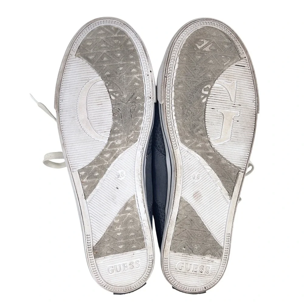 Guess Women Gray Textured Low Top Lace Up Sneakers‎ Shoes Size 9.5 M Y2K Retro